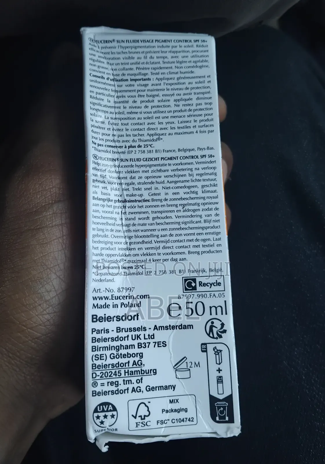 Eucerin Pigment Control Sunscreen