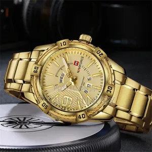 Photo - Navifrce Mens Watch Gold Luxury Waterproof Watches for Men Nf9117s