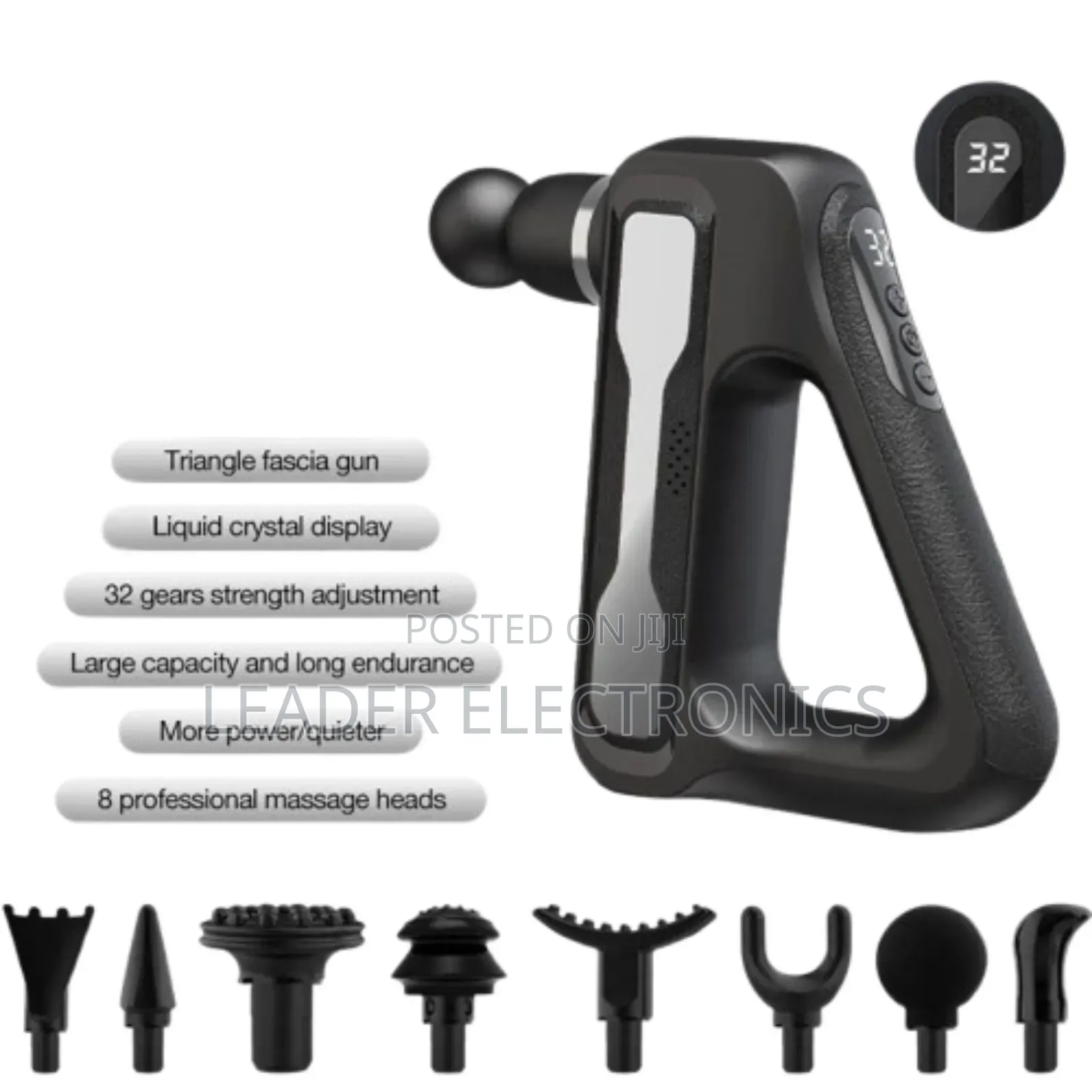 Deep Tissue Fascial Gun Massager 8 in 1