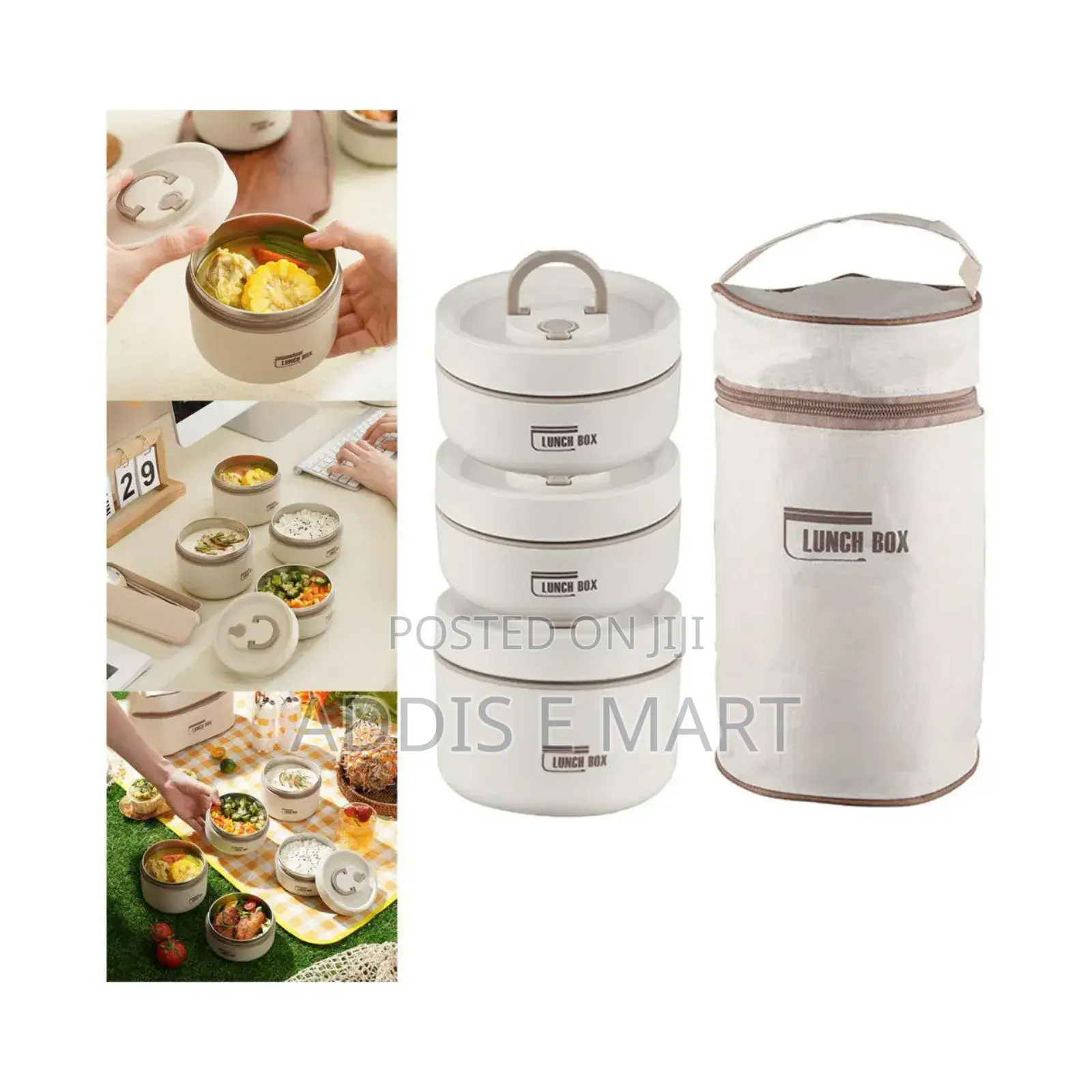 Isolated Lunch Box With Bag