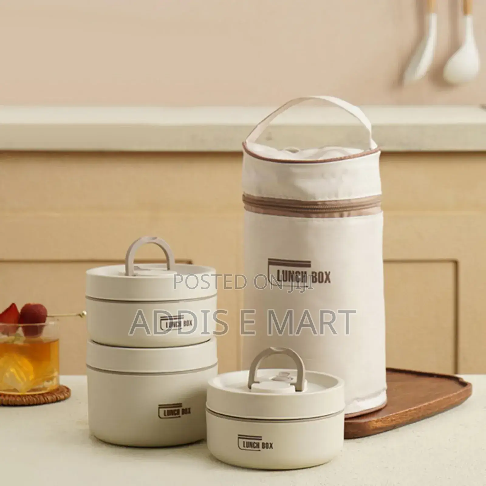 Isolated Lunch Box With Bag