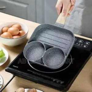  3 in 1 Flat Bottom Omelette Egg Pan