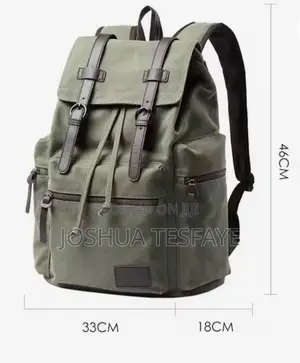 Photo - Unisex Retro Travel Backpack