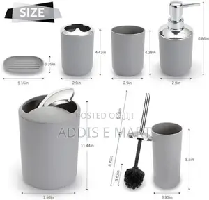 6 Pcs Bathroom Set