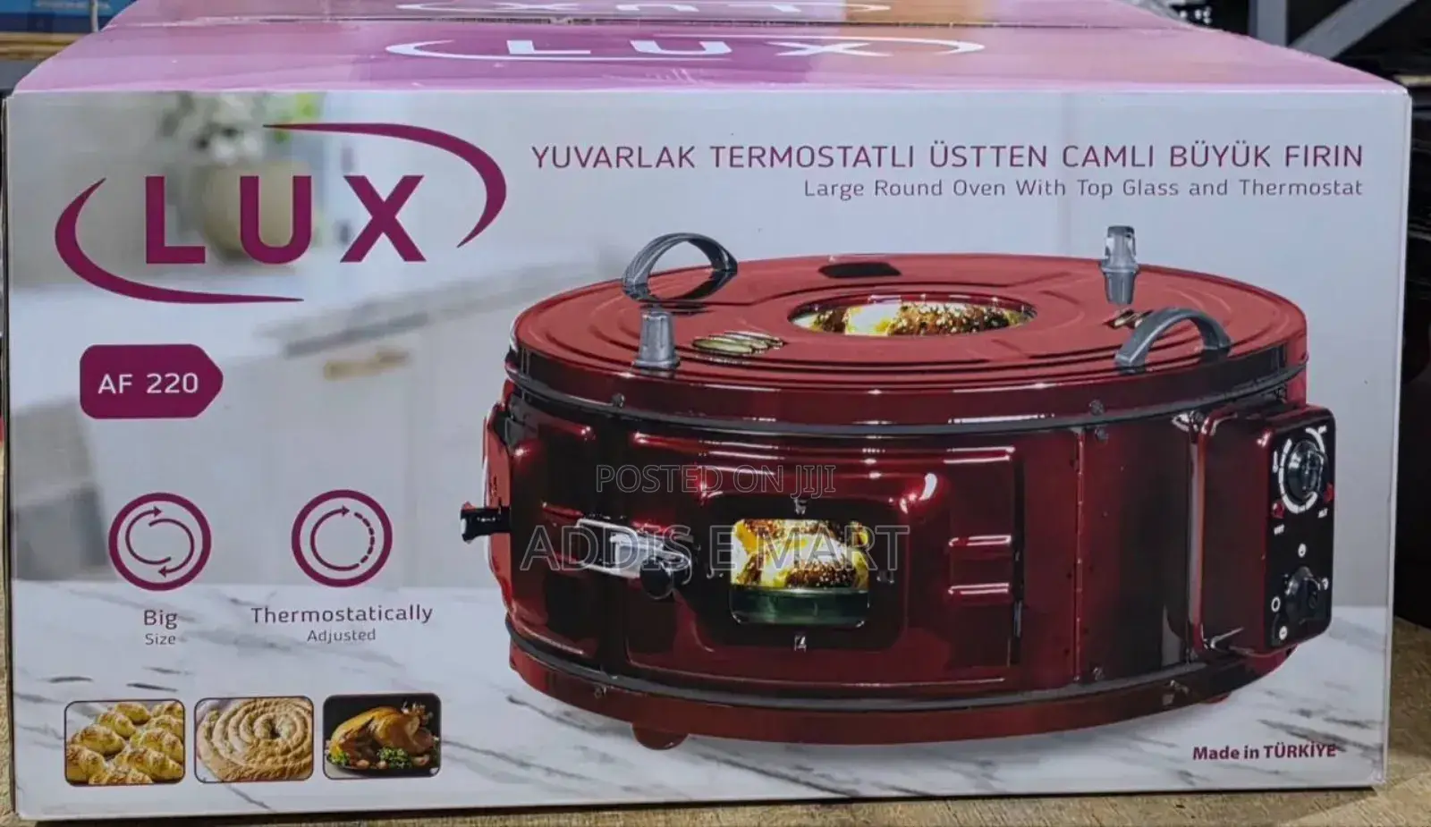 Lux Turkey Electric Round Oven