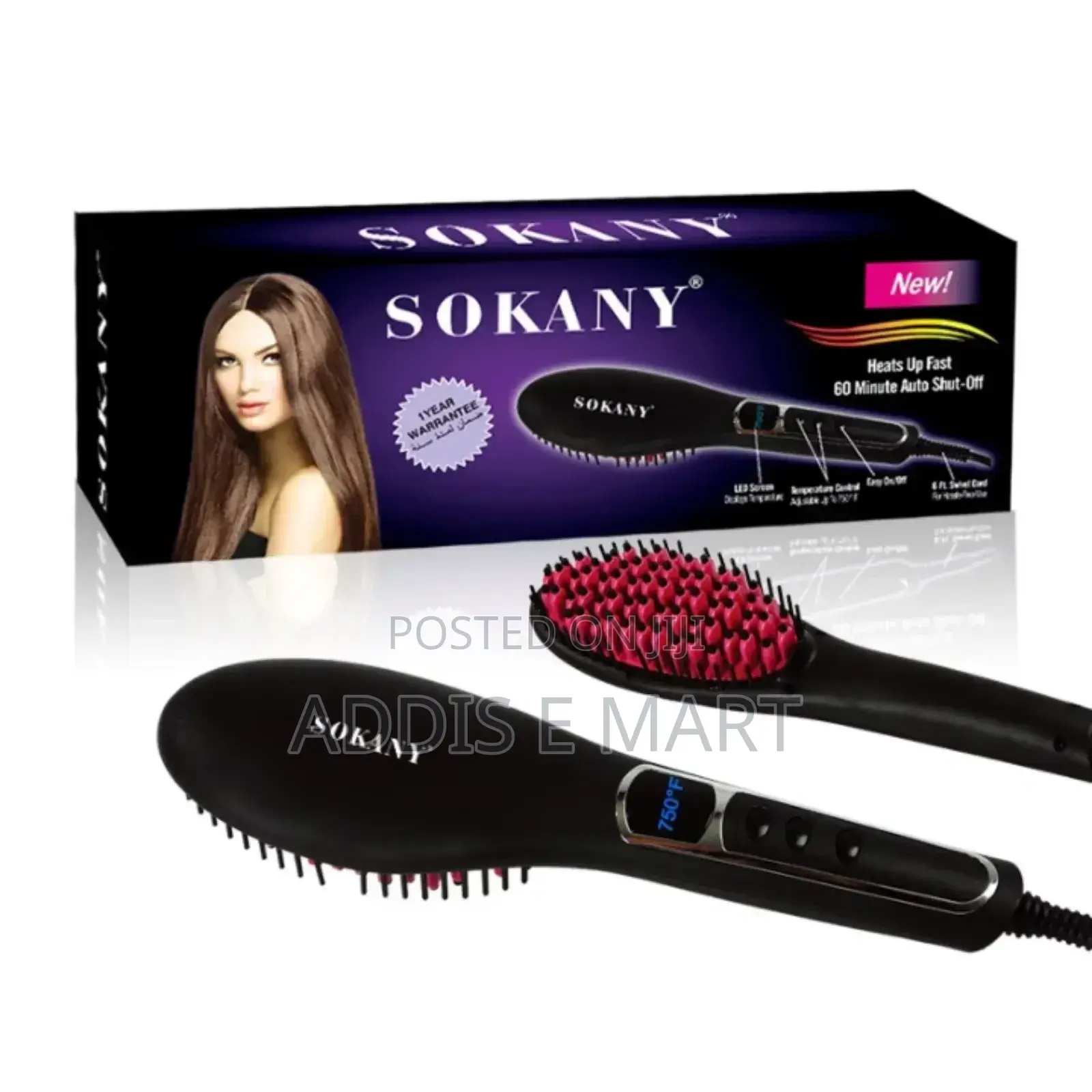 Pro Gemei Professional Hair Straightner Brush