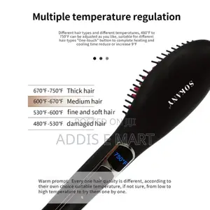 Pro Gemei Professional Hair Straightner Brush