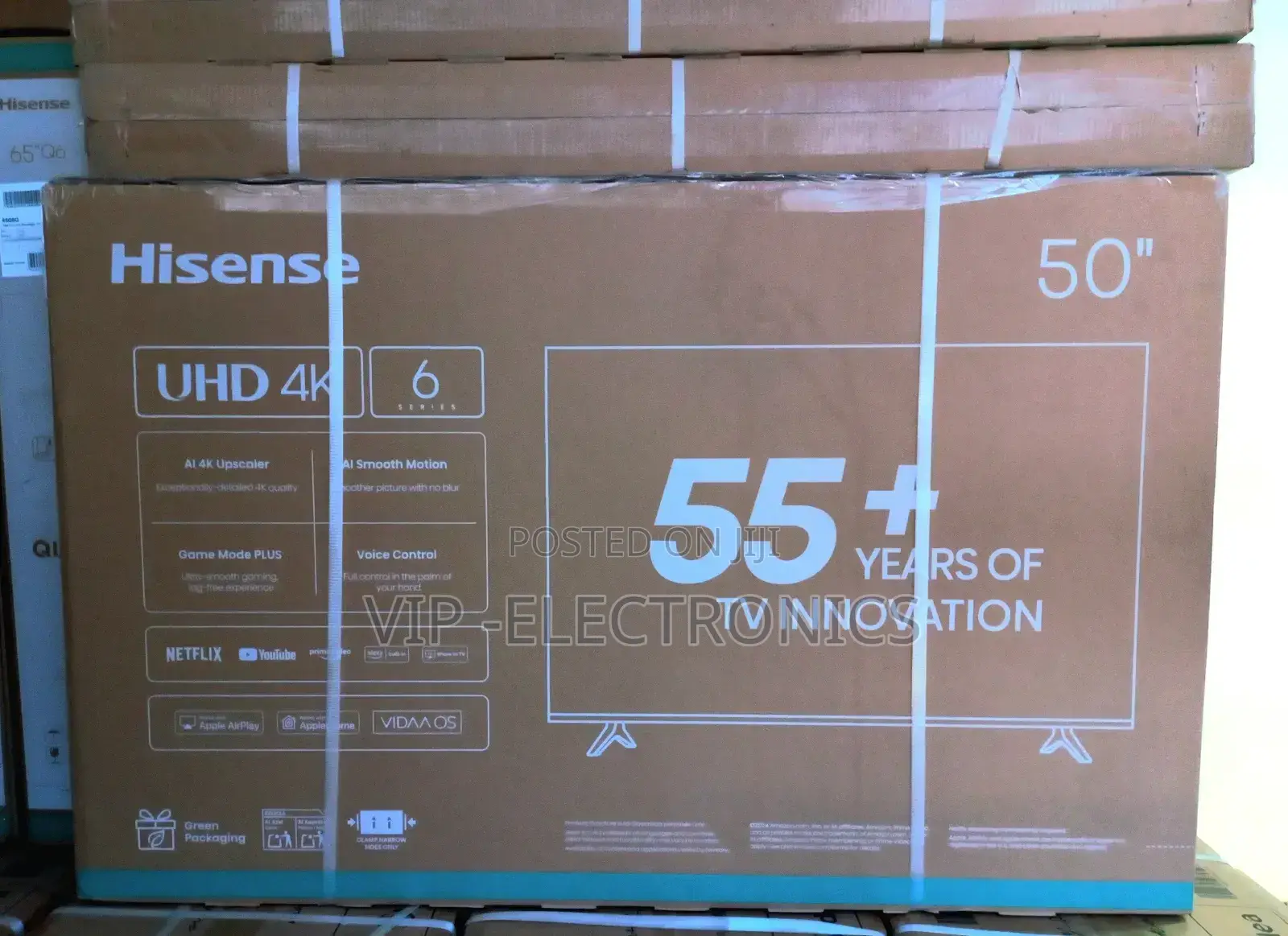 Hisense 50 Inch Tv Smart Uhd 55+Series New 2025Original Product