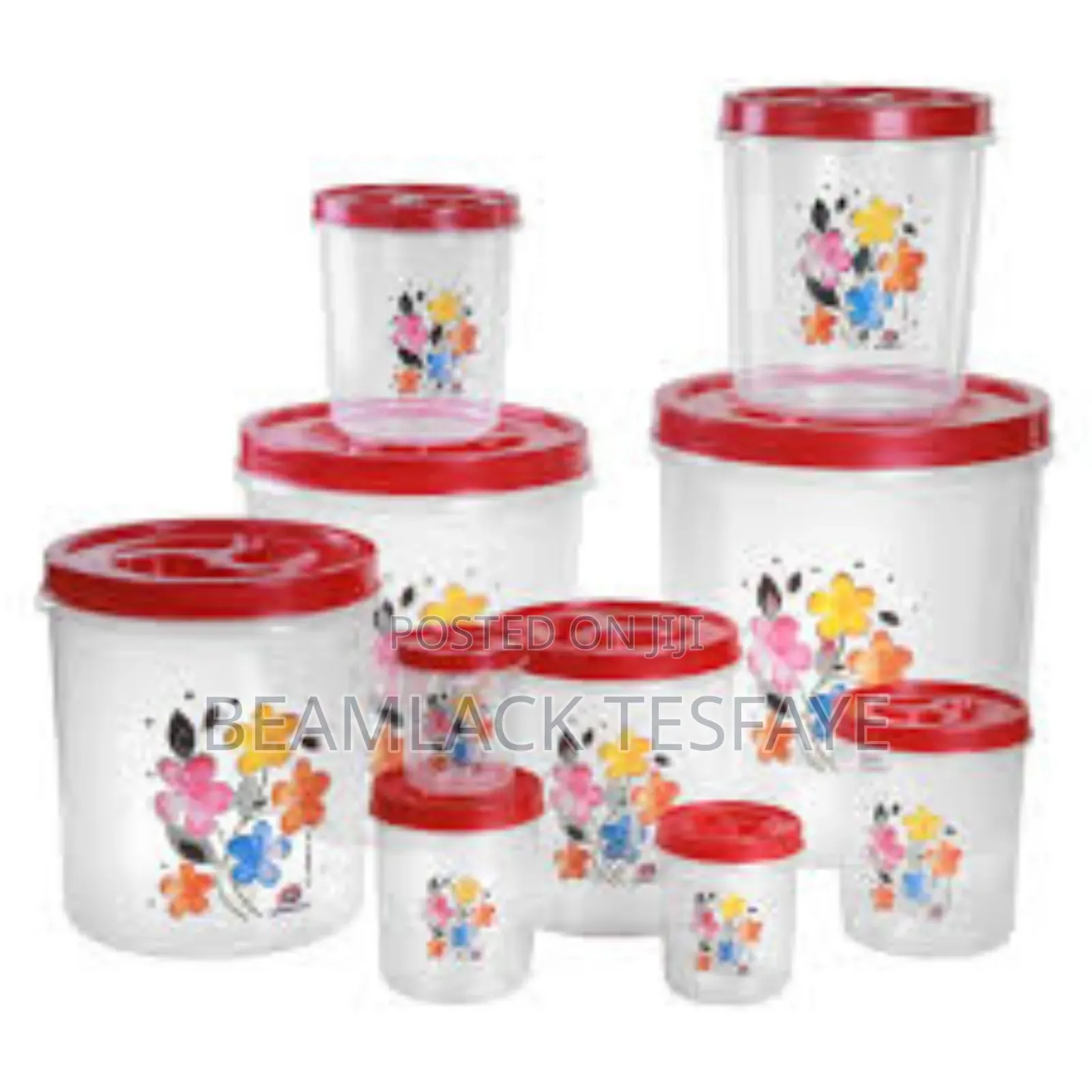 8pcs Plastic Food Storage Containers