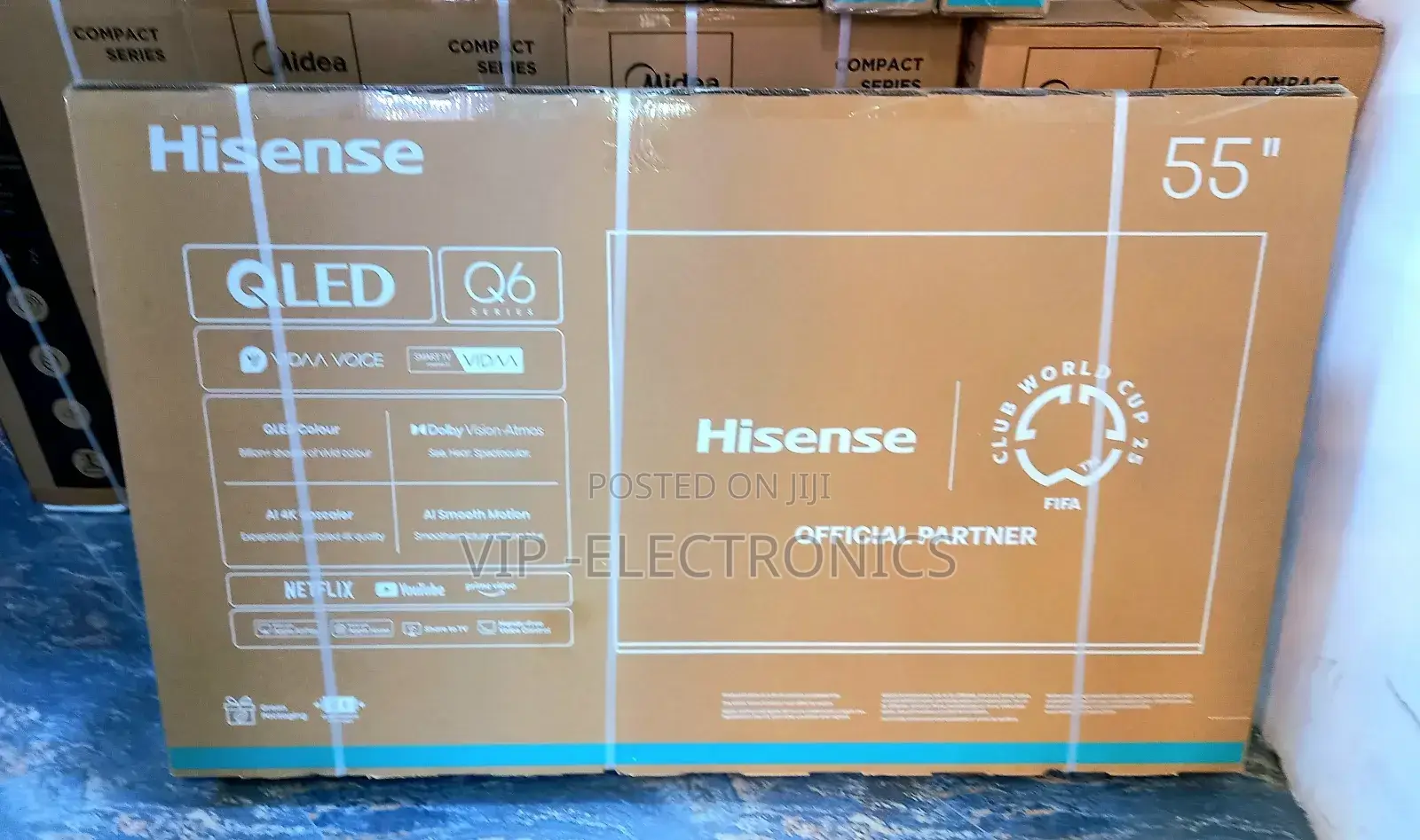 Hisense 55 Inch Tv Smart Uhd Qled Q6 Series Original Products Tv