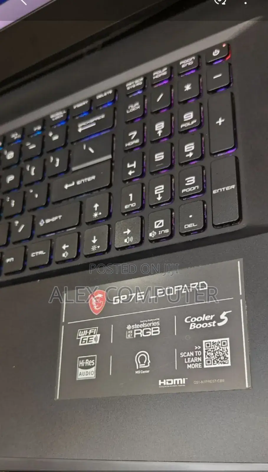 New Laptop MSI 16GB Intel Core I5 SSD 1T