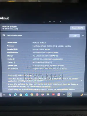 Laptop HP 250 G8 8GB Intel Core I7 HDD+SSD 1T