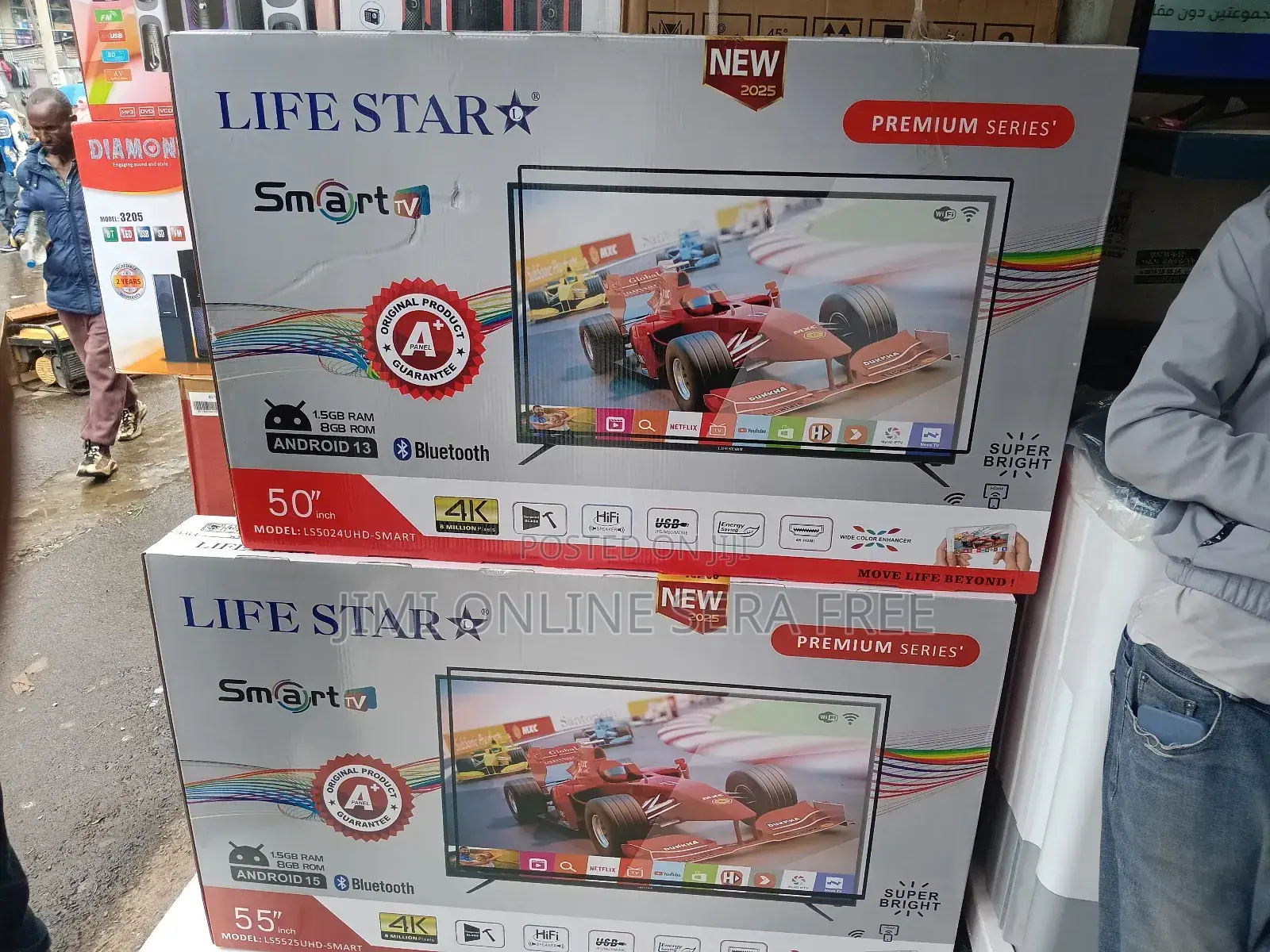 Life Star Tv Semart 50,Inch 55 Inch ,Debel Gelass