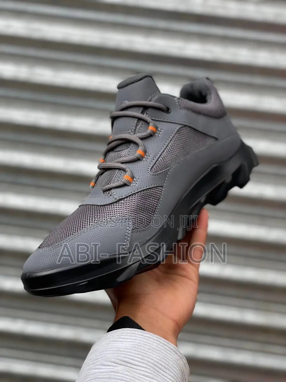 Ecco Mx Low Mens Grey Premium Quality