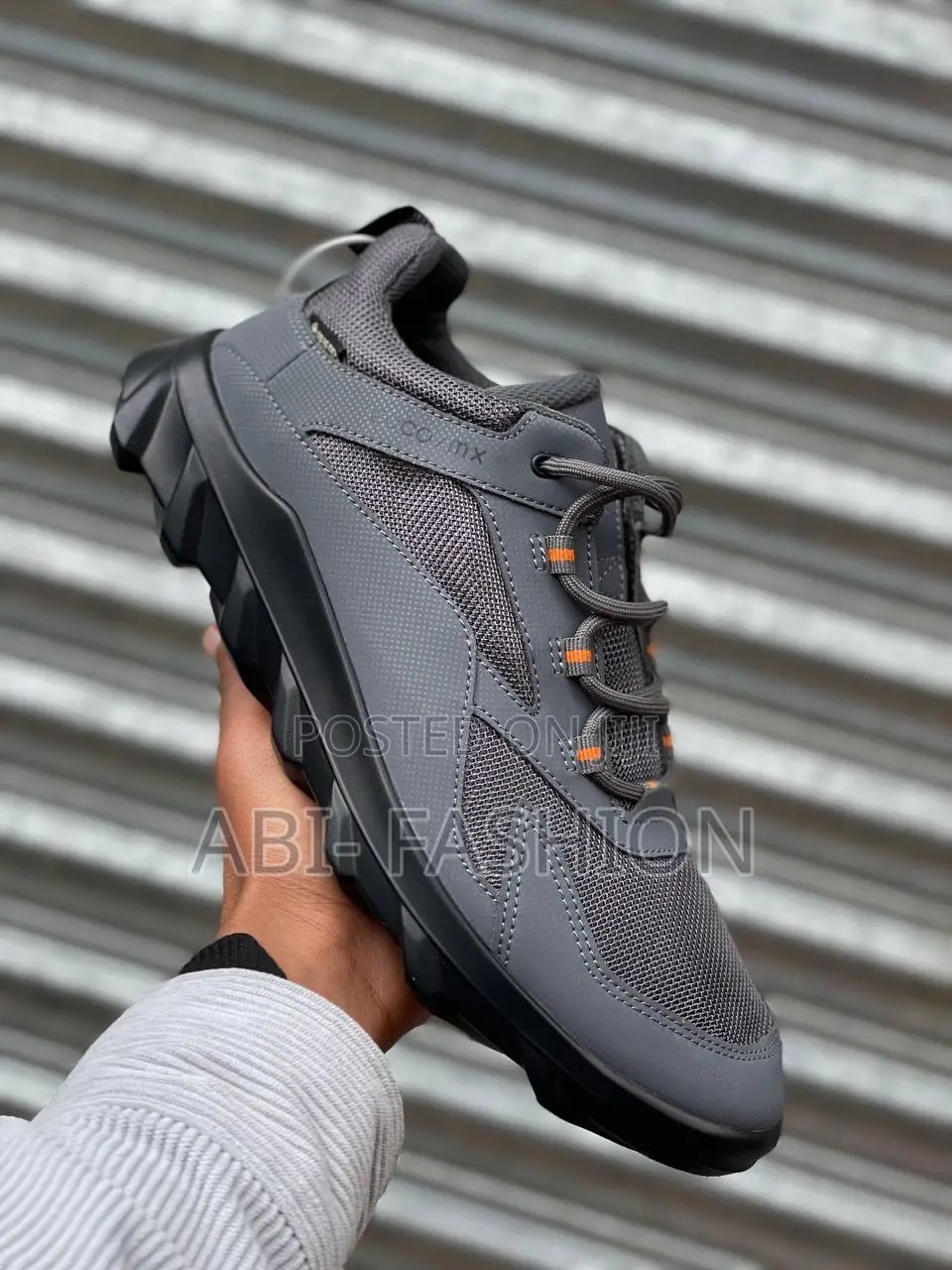 Ecco Mx Low Mens Grey Premium Quality