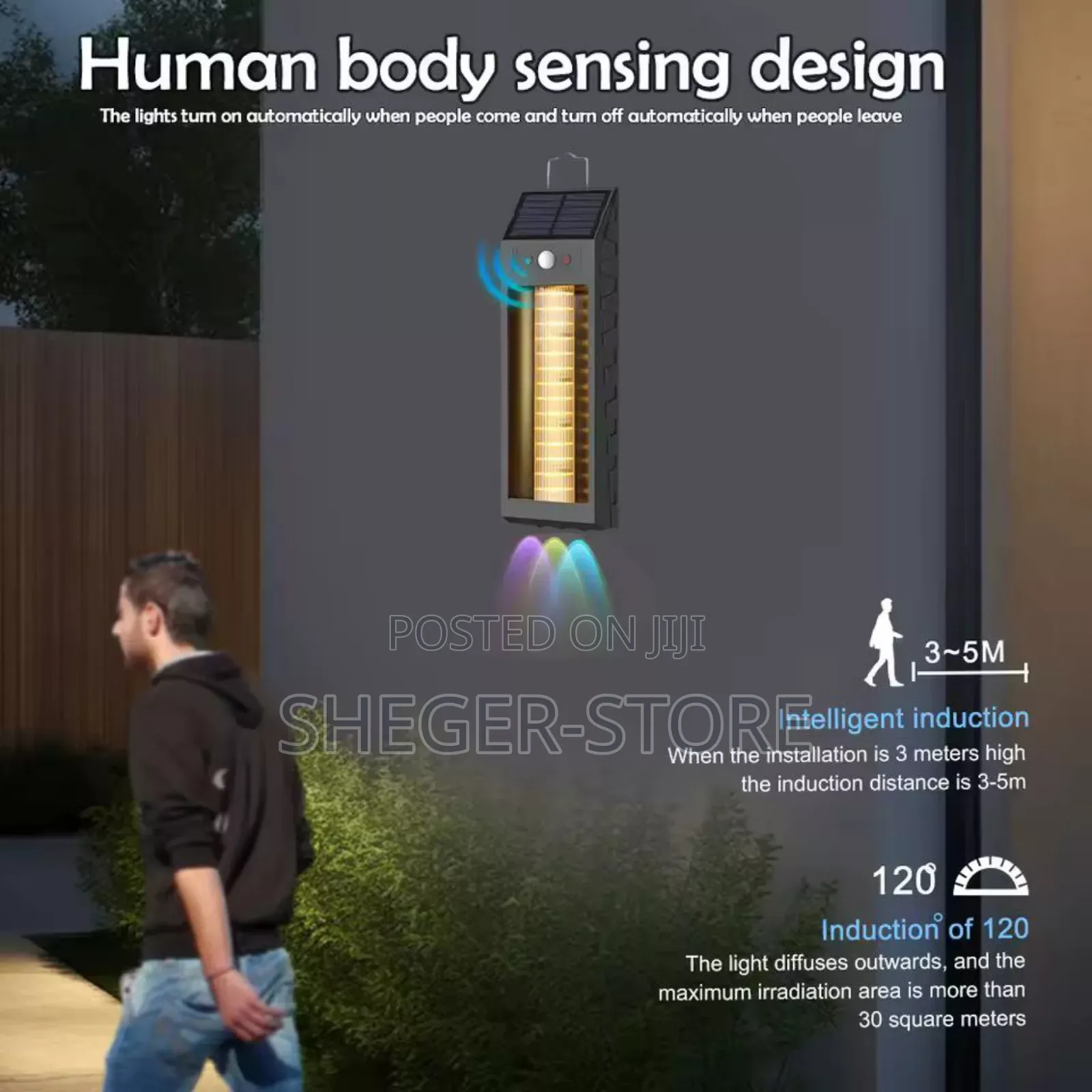 High Class Solar Induction Wall Lamp