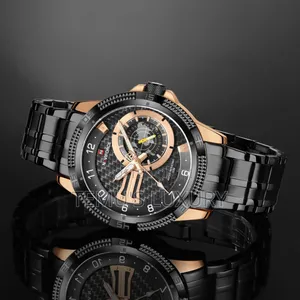 Photo - Naviforce Nf-9223 Dual Mastery Men Quartz Black Wristwatch