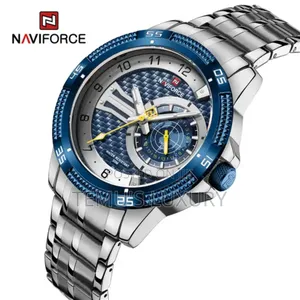 Naviforce Nf-9223 Dual Mastery Men Blue Quartz Wristwatch