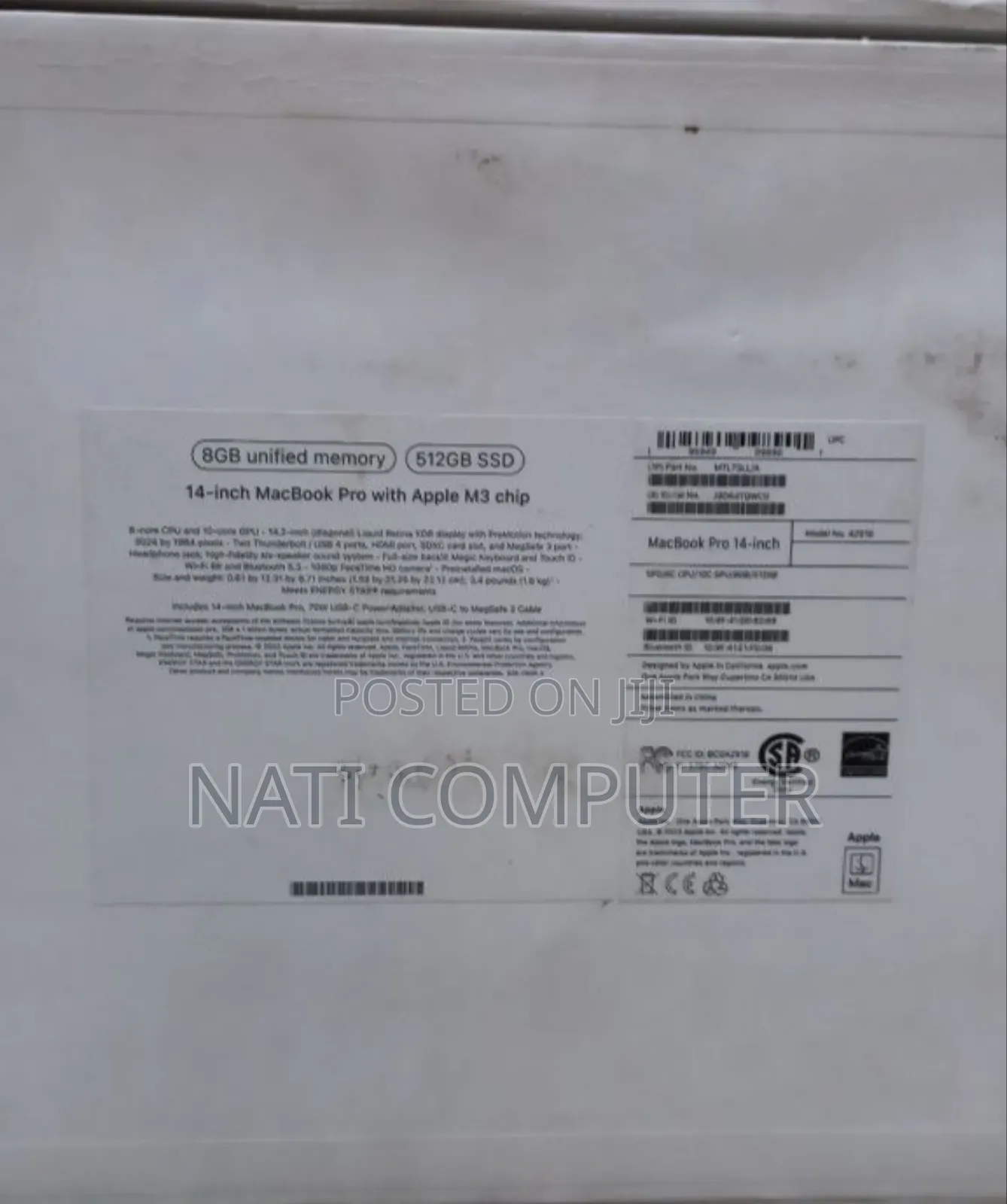 New Apple MacBook Air 2024 M3 13-Inch 8GB Intel Core I7 SSD 512GB