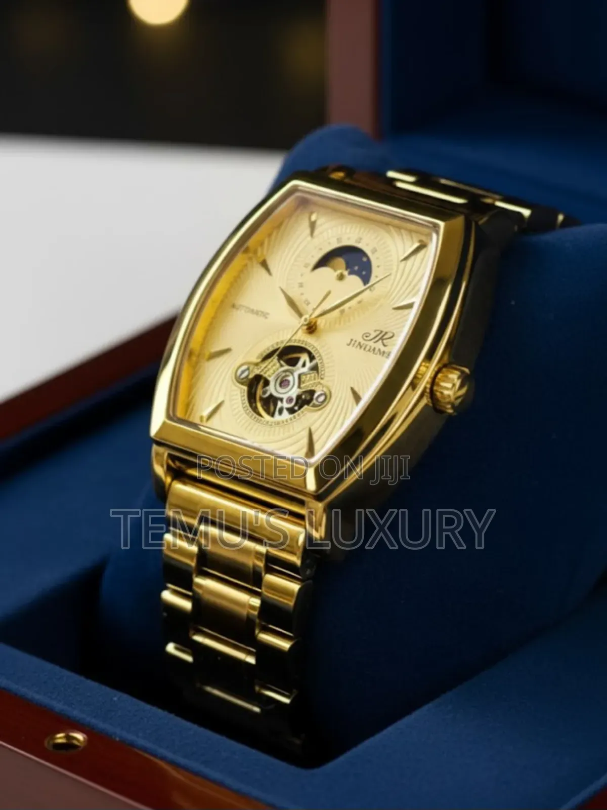 Jinskintn Gents Metal Strap Analog Automatic Watch