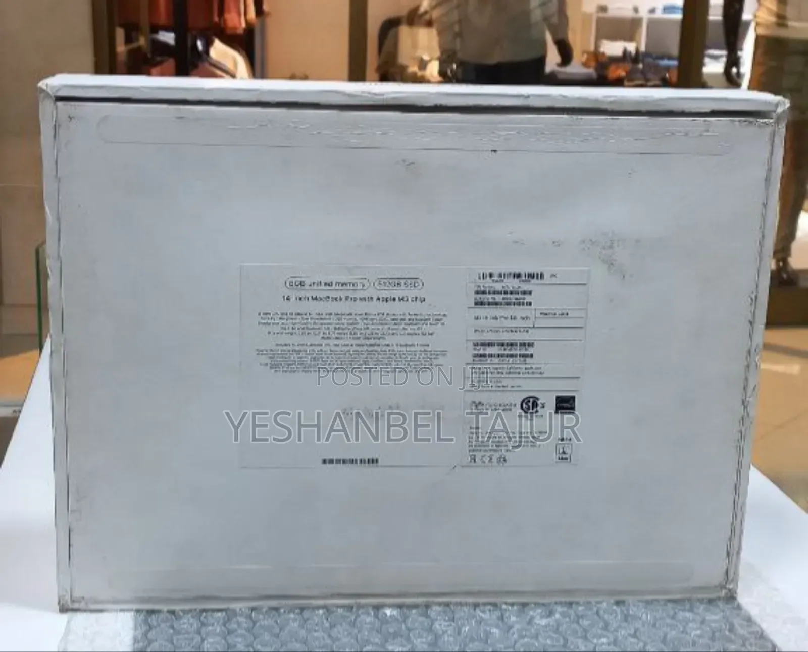 New Laptop Apple MacBook Pro 2023 M3 14-Inch 8GB Apple M3 SSD 512GB