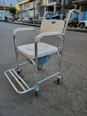 Photo - Bedside Commode Chair鱀𣊫bath Seat峻曰 for Inside Shower for Elderly