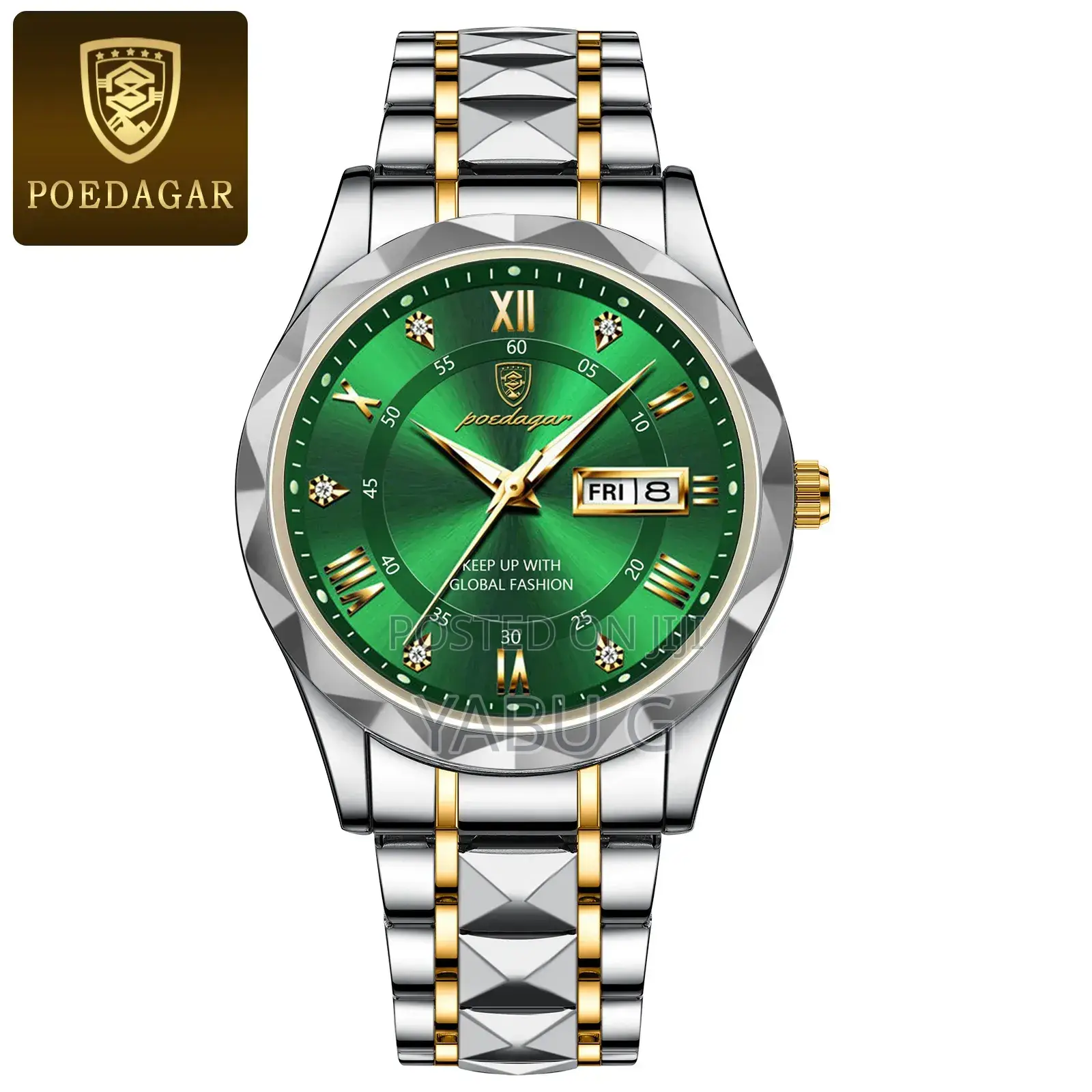Branded Stainless Steel Business Quartz Watch