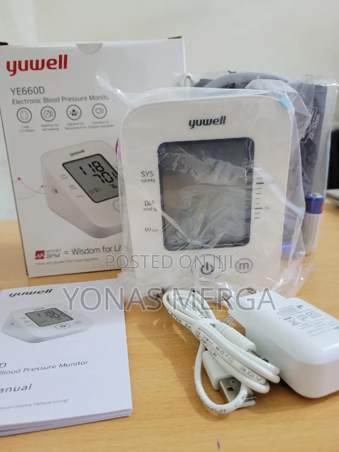 Automatic Blood Pressure Monitor釜斀bp Machine险陽power Suply:Rechargeable