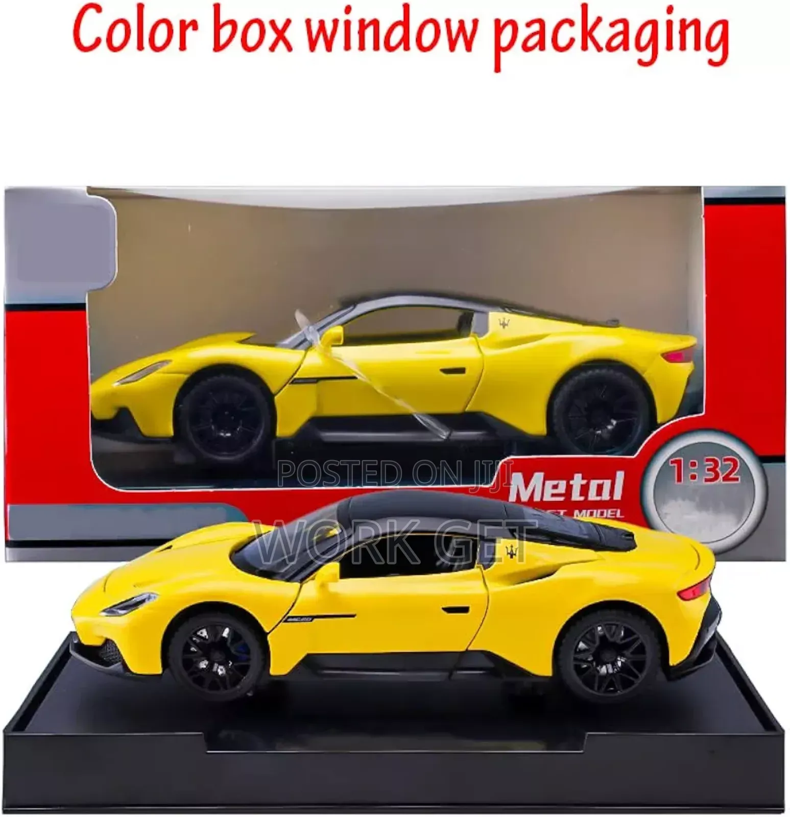 Alloy Collectible Yellow Maserati Mc20