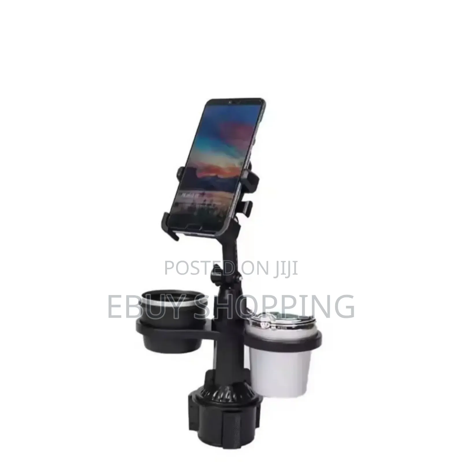 3-in-1 Car Cup Holder Caddy Phone Stand