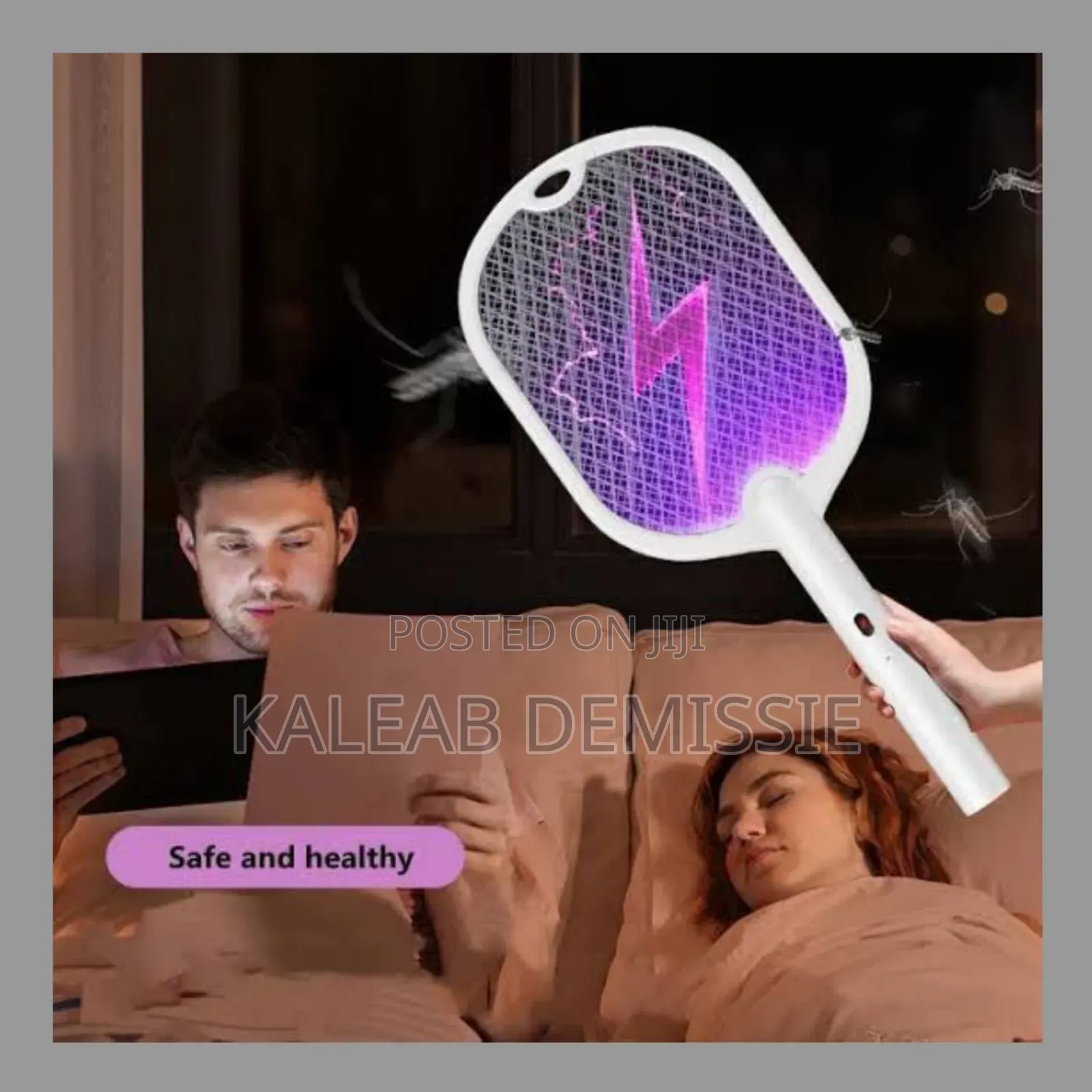2in1 Rechargeable Lithium Electric Mosquito Swatter