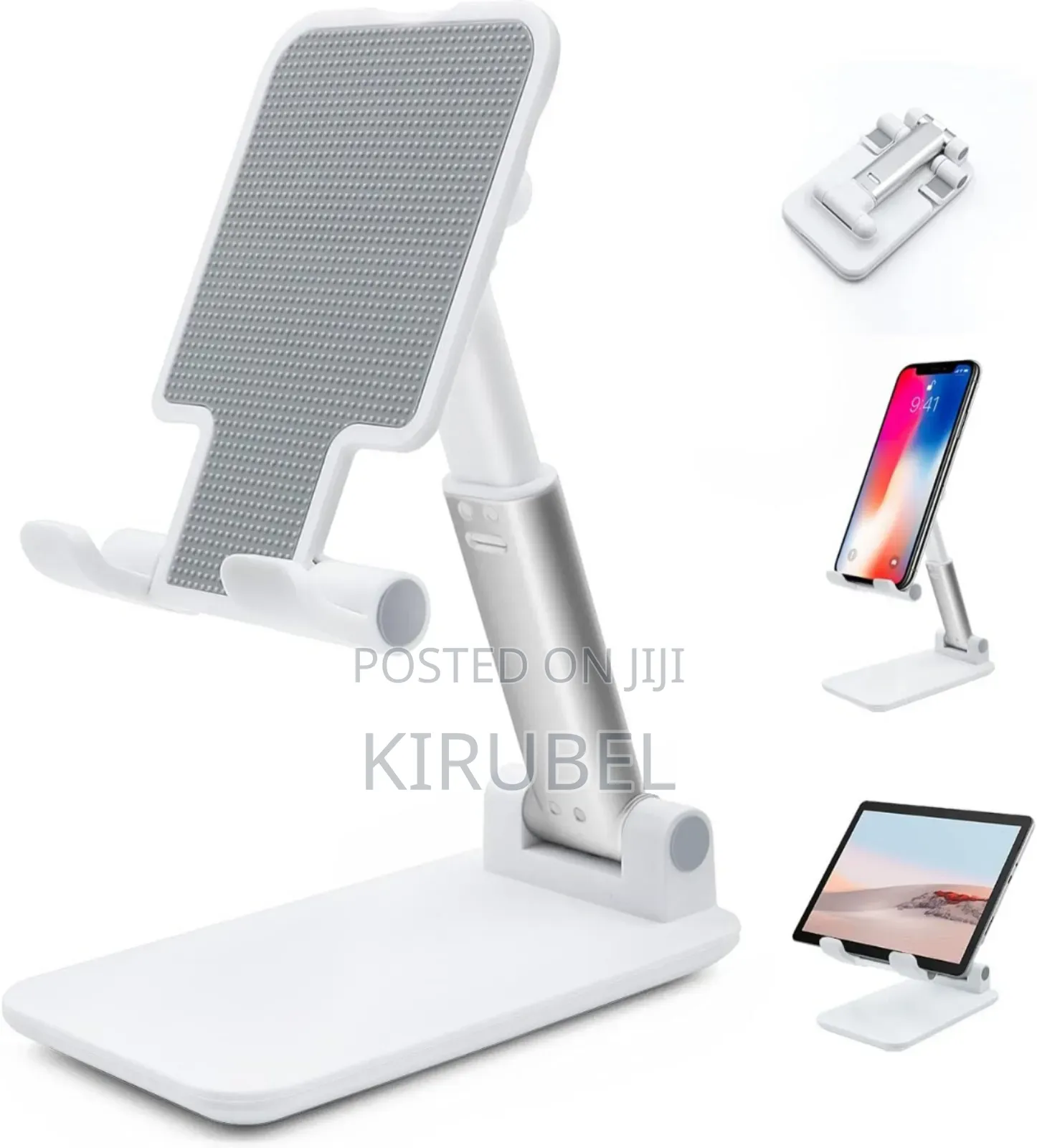 Foldable Adjustable Cell Phone Stand for Desk and Vehicles