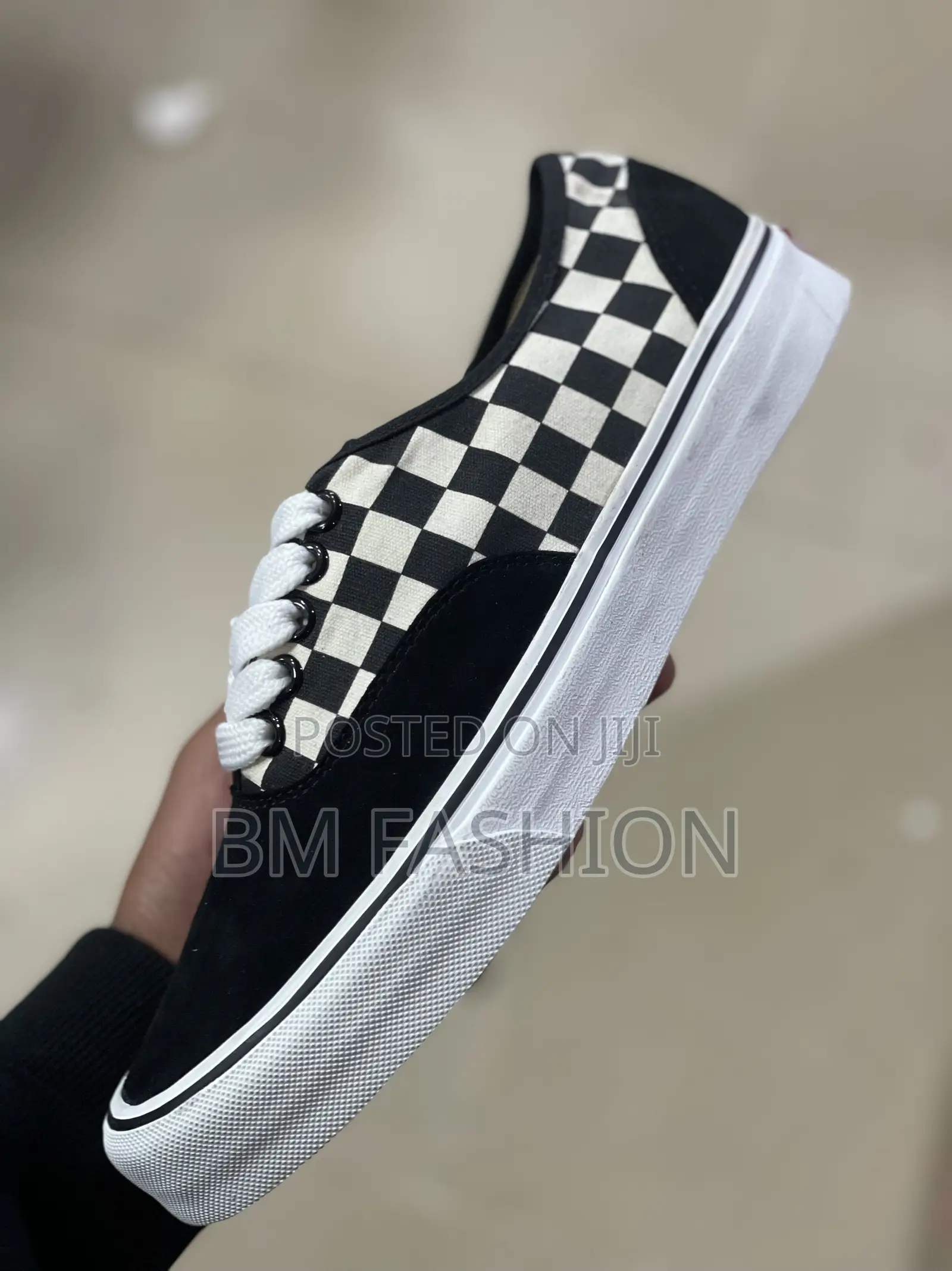 Vans Checkers Black Flat Men’S Size 40 - 43