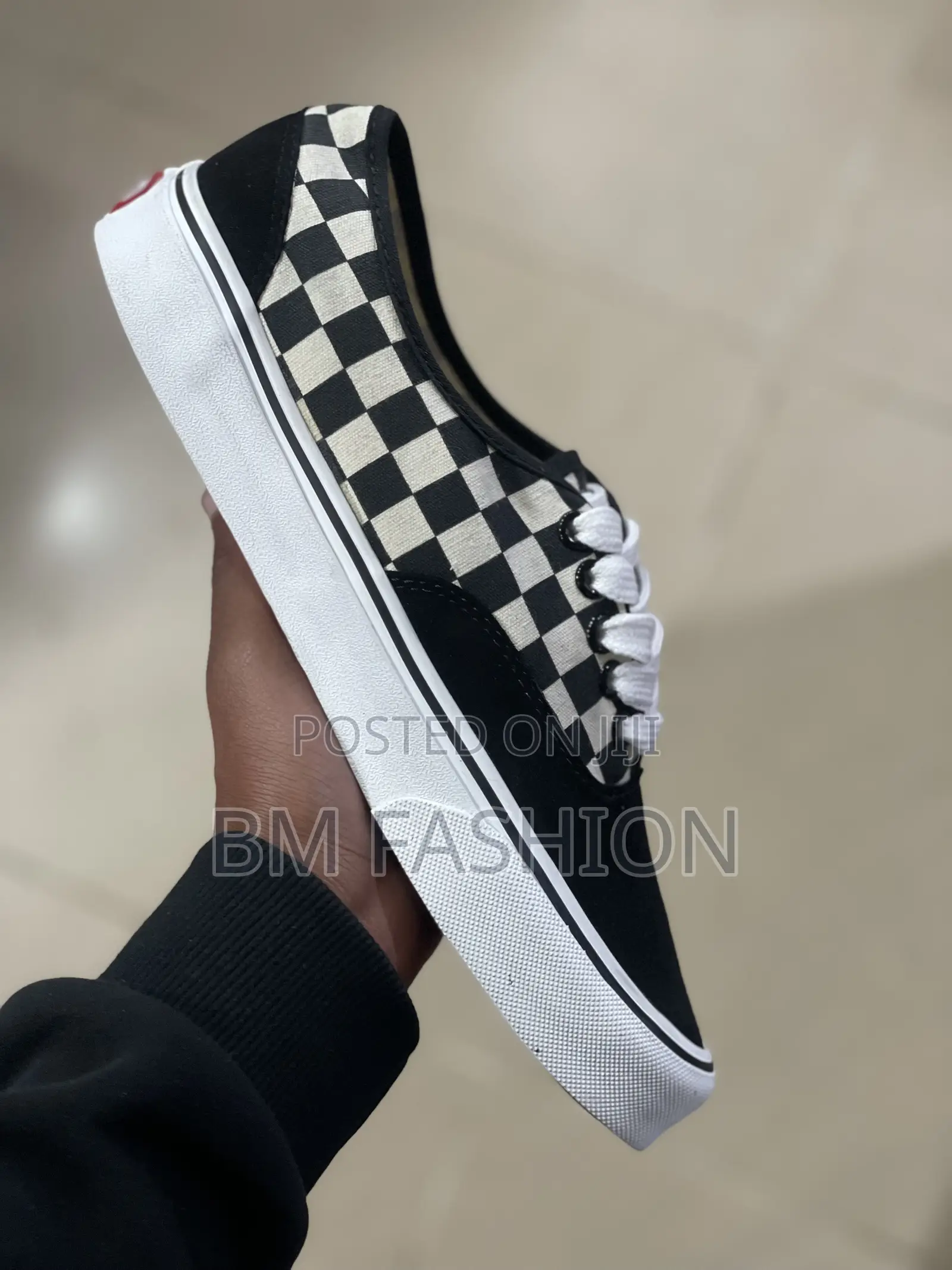 Vans Checkers Black Flat Men’S Size 40 - 43