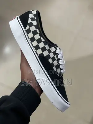 Vans Checkers Black Flat Men’S Size 40 - 43