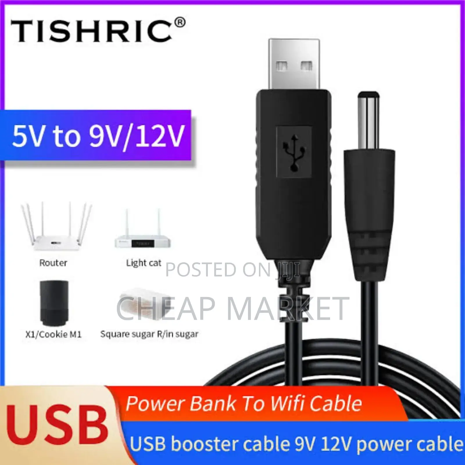Usb 5v to 12v Power Cable
