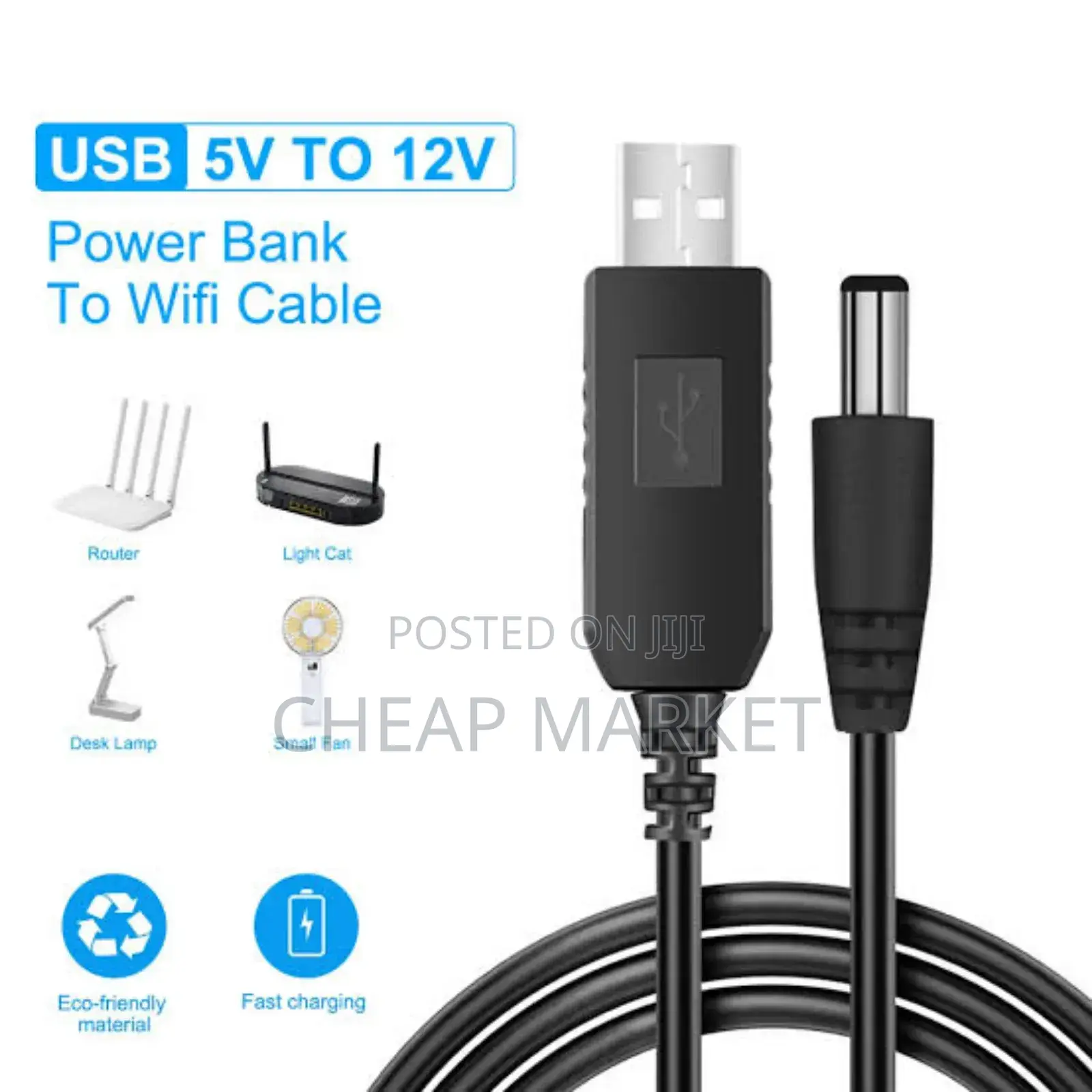 Usb 5v to 12v Power Cable