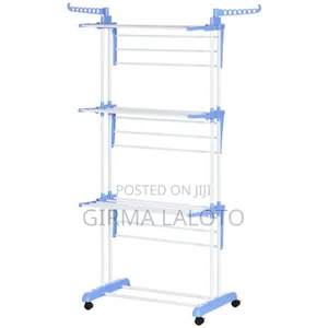 Photo - 3 Tier Metal Foldable Cloth Rack