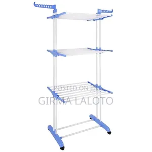 3 Tier Metal Foldable Cloth Rack