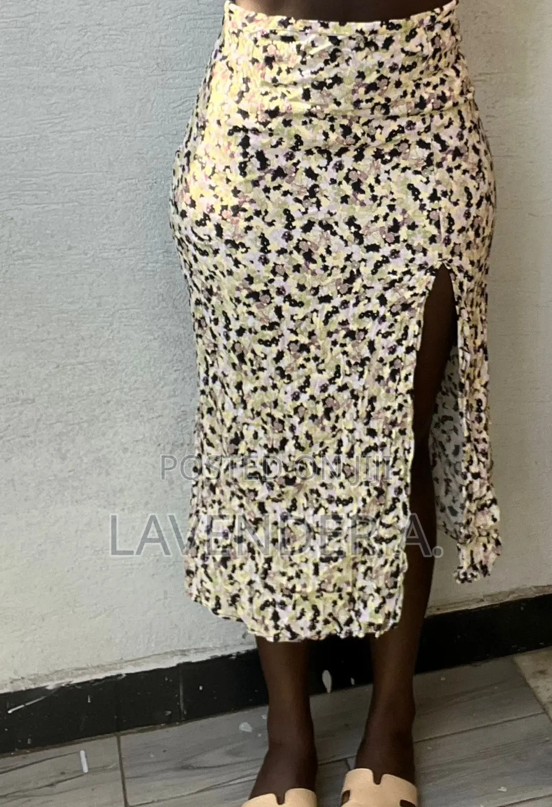 Floral and Plain Maxi Skirts