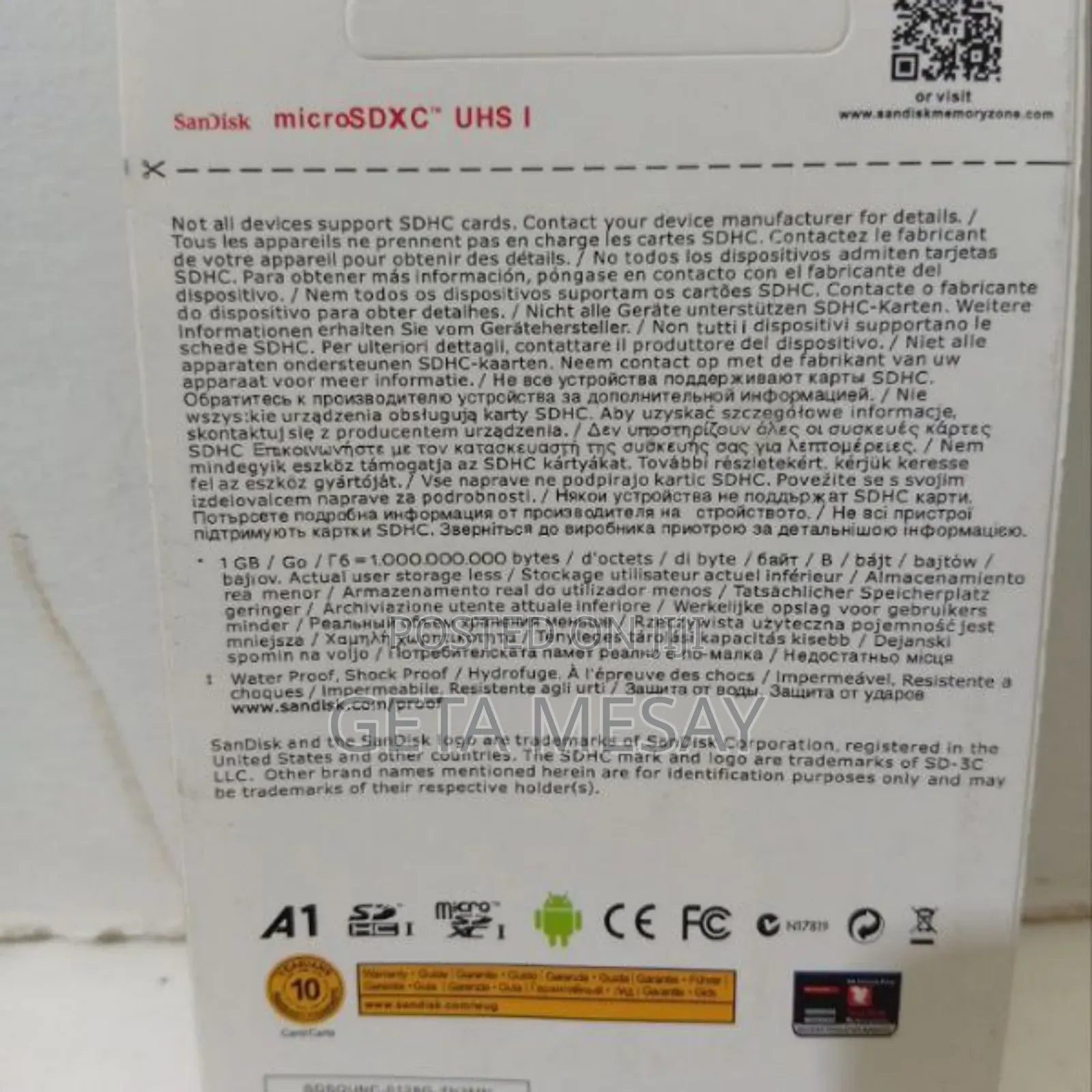 Sandisk Ultra 128gb Microsdxc Uhs-I Card - A1 Up to 120mb/S