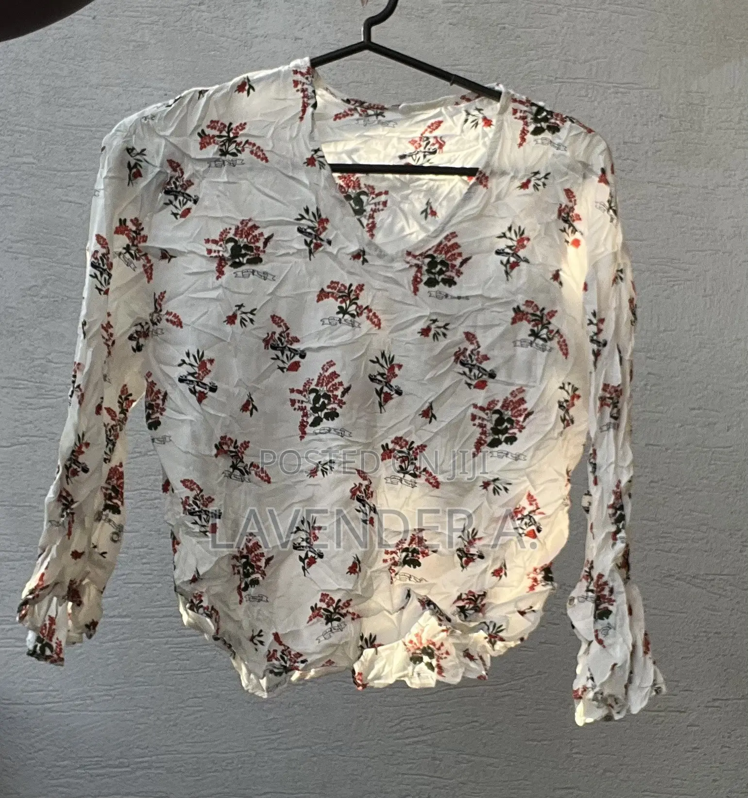 Floral and Plain Color Tops