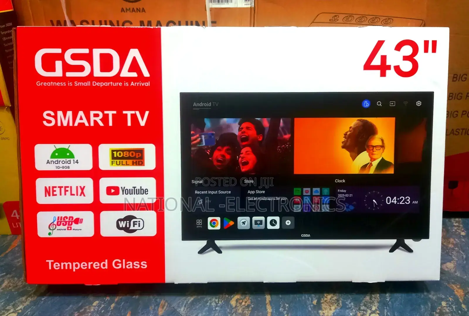 Gsda Tv 43 Inch Tv Smart Android 14.0 New 2025 Products Tv