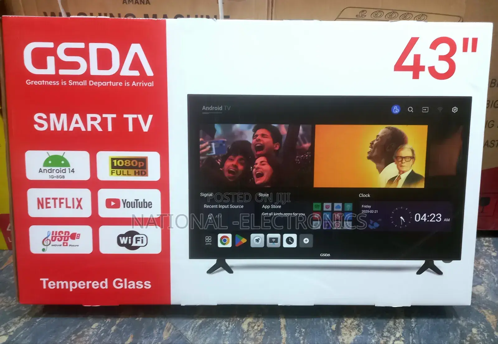 Gsda Tv 43 Inch Tv Smart Android 14.0 New 2025 Products Tv