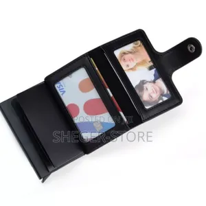 High Class Smart Card Holder Wallet (Atm, መንጅ ፍቃድ, መታወቂያ, ቢዝነስ ካርድ)