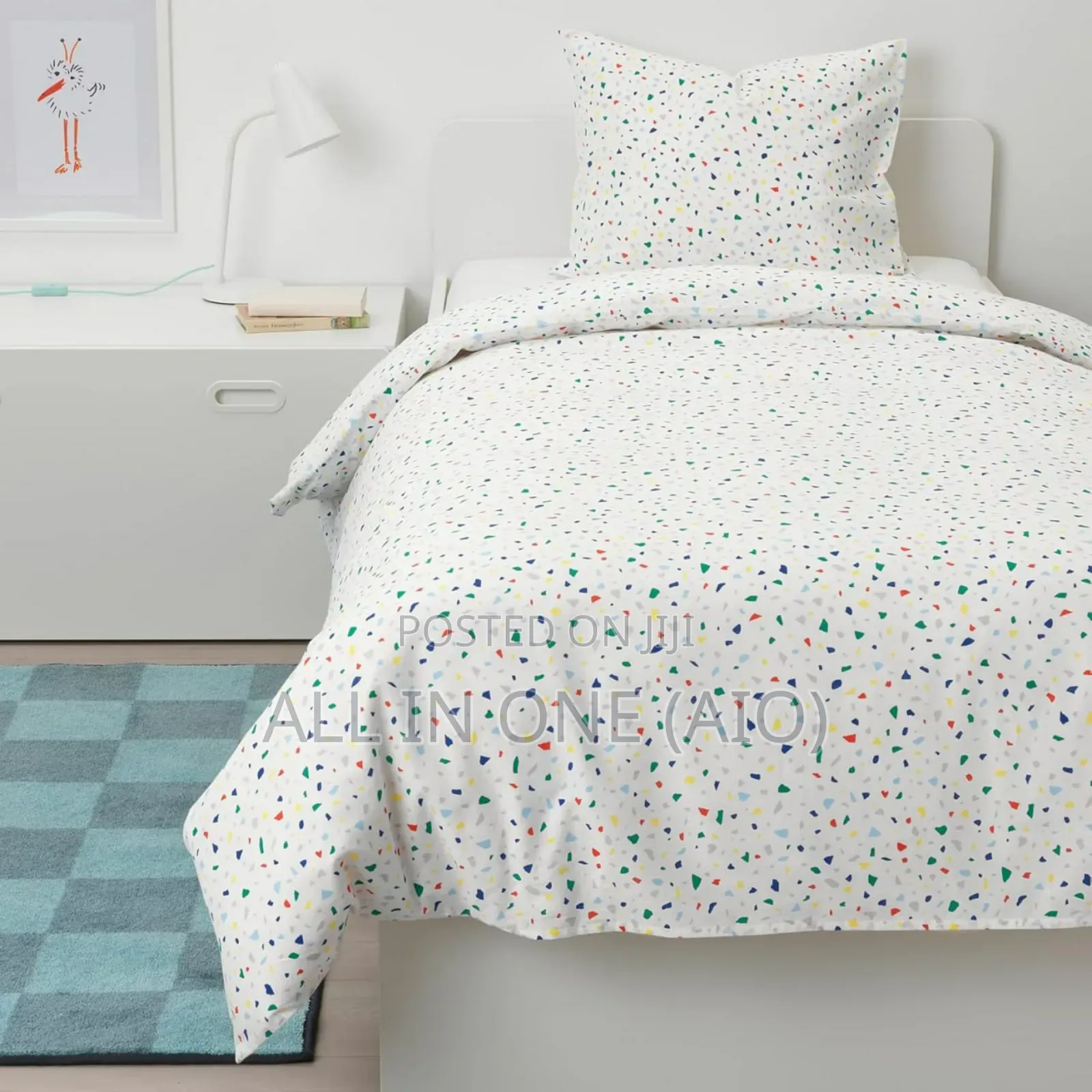 Ikea Duvet Cover and Pillowcase, 150x200/50x60 Cm