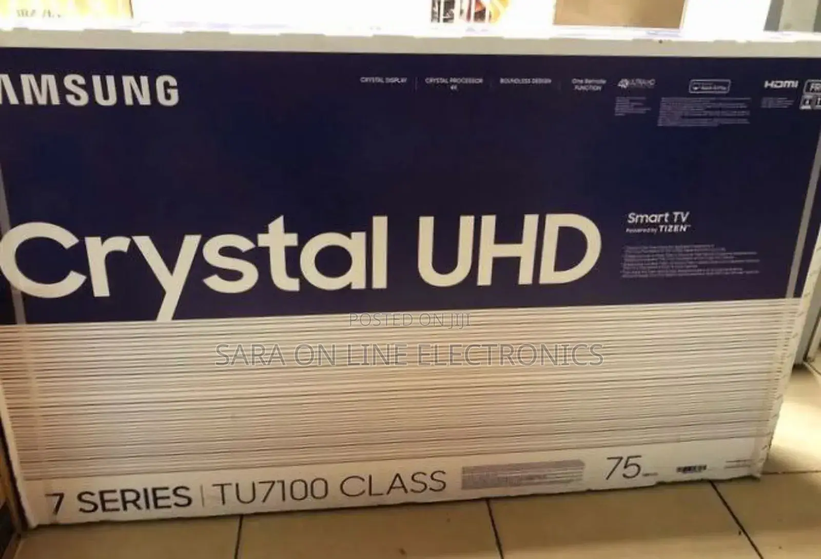 ♤♤Samsung 75" Uhd Crustal Tv ●New Model ●Free Delivery