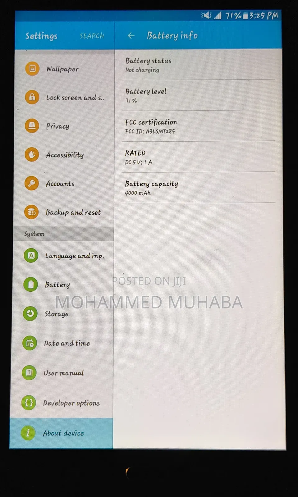 Samsung Galaxy Tab A 7.0 8 GB Black