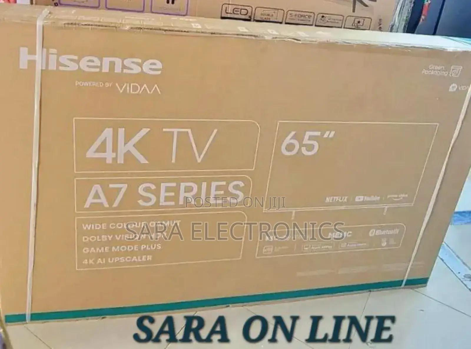 >>Hisence 65" A7 Series Smart Tv □□5year Warranty Free Delivery