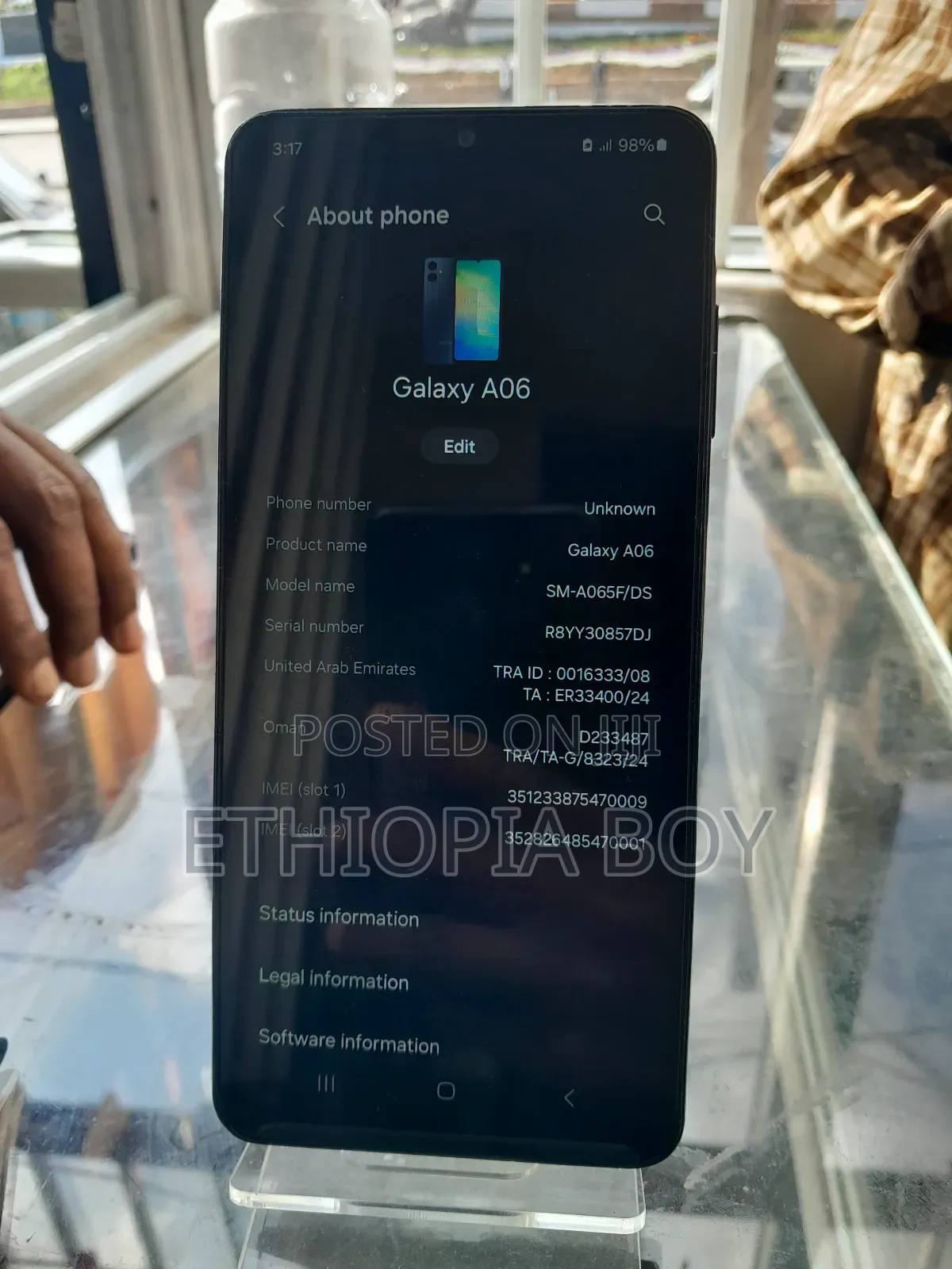 New Samsung Galaxy A06 64 GB Black